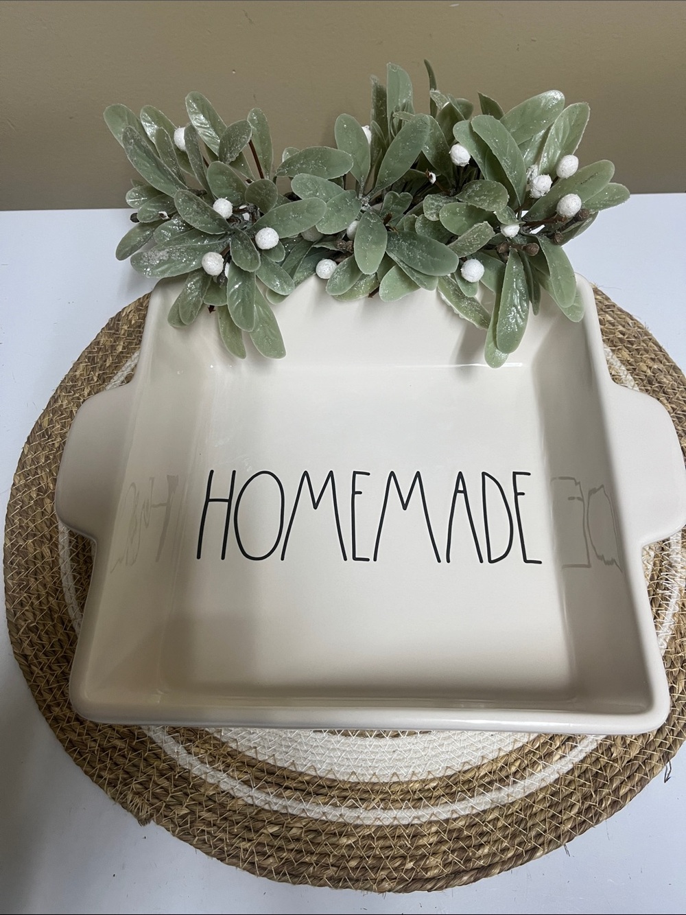 Rae Dunn “Homemade”9X9 Baking Dish great condition